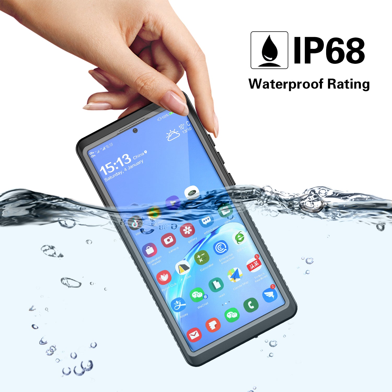 FS Series IP68 Waterproof Case For Samsung Galaxy Note20 Ultra Anti-fall Anti-scratch Swimming Mobile Cover FS Series IP68 Waterproof Case For Samsung Galaxy Note20 Ultra Anti-fall Anti-scratch Swimming Mobile Cover